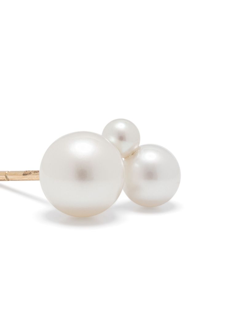 14k Yellow Gold Freshwater Pearl Earring