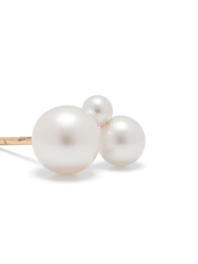 14k Yellow Gold Freshwater Pearl Earring