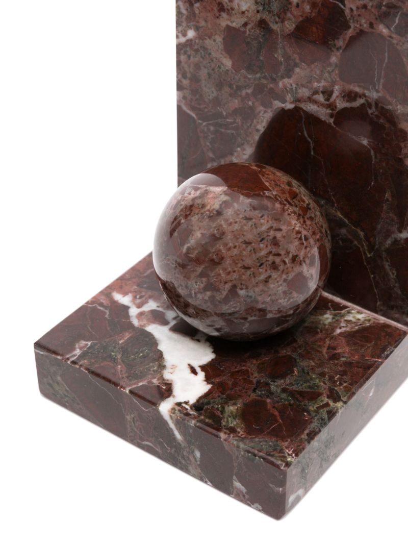Red Prato Marble Bookends