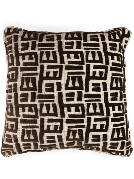 X Pierre Frey Brown Tsomba Abstract-jacquard Cushion