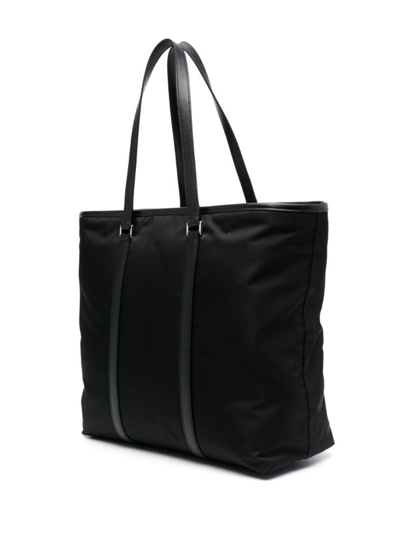 Black Triangle-logo Tote Bag