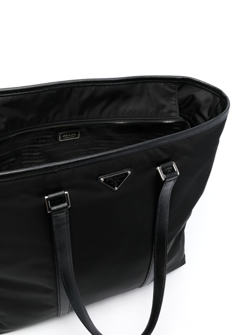 Black Triangle-logo Tote Bag