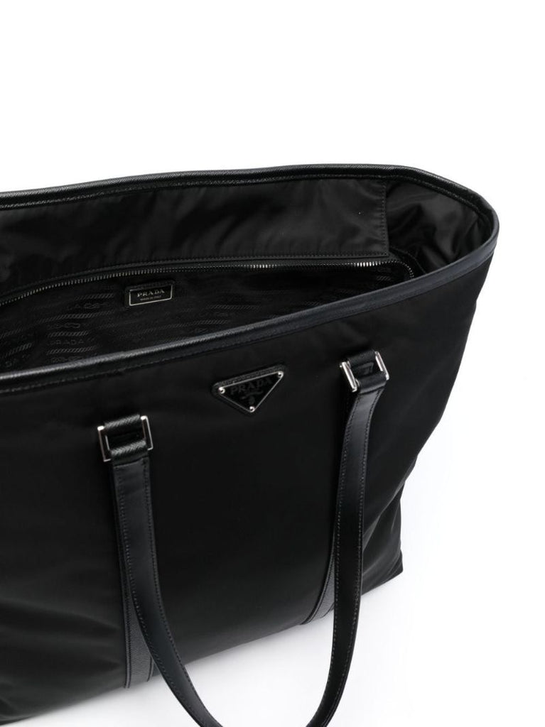 Black Triangle-logo Tote Bag