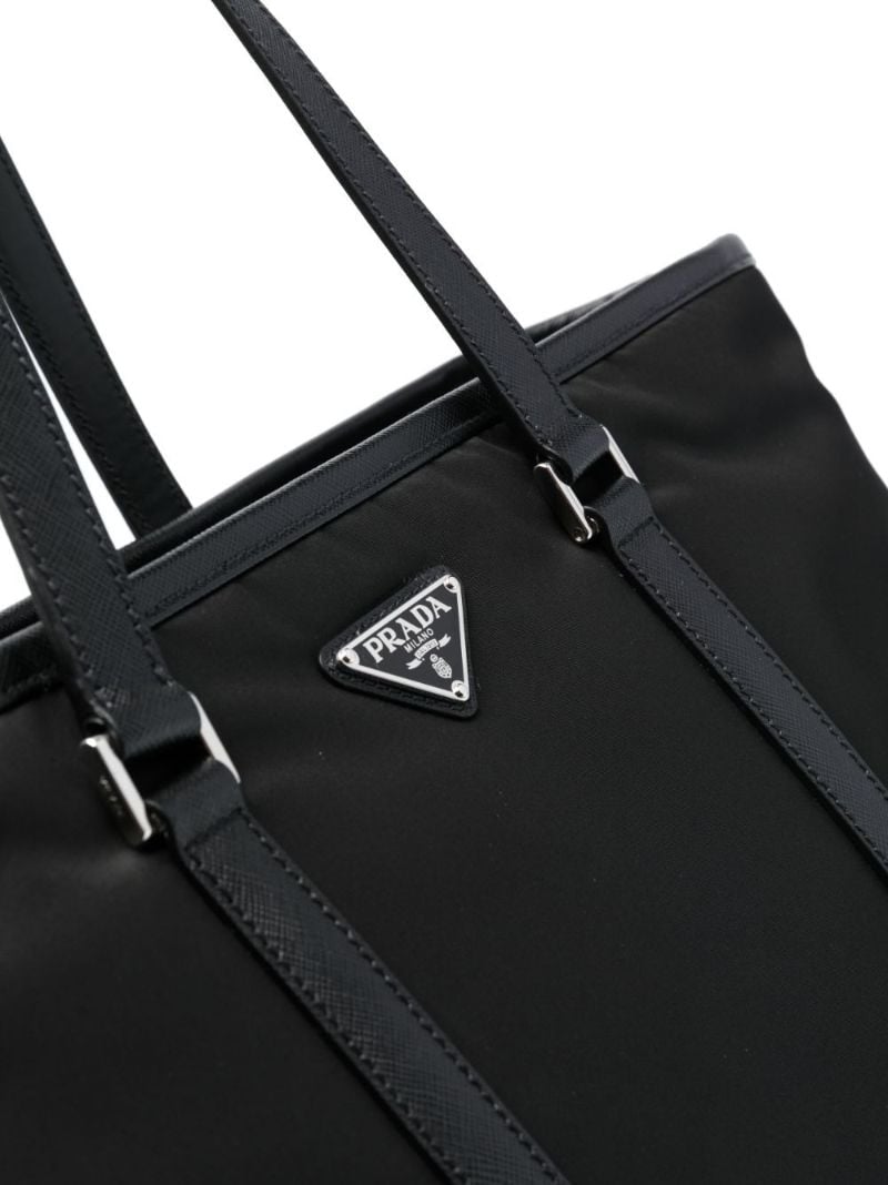 Black Triangle-logo Tote Bag