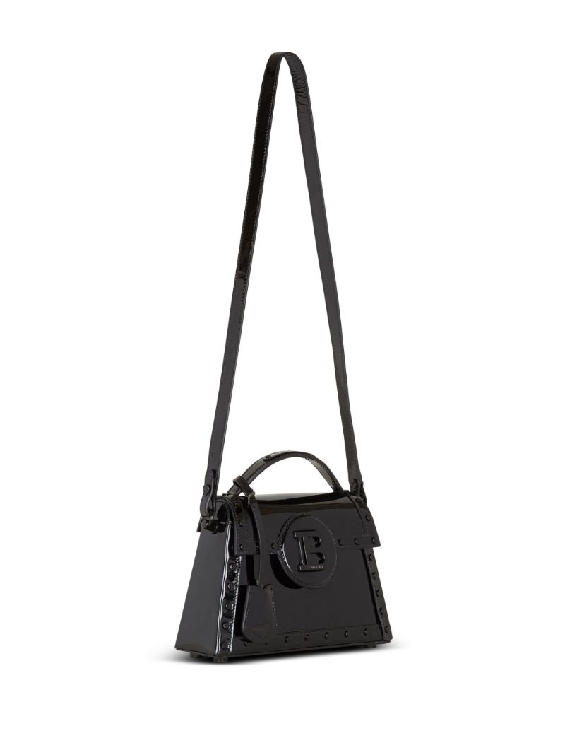 Black B-buzz Dynasty Patent Leather Shoulder Bag