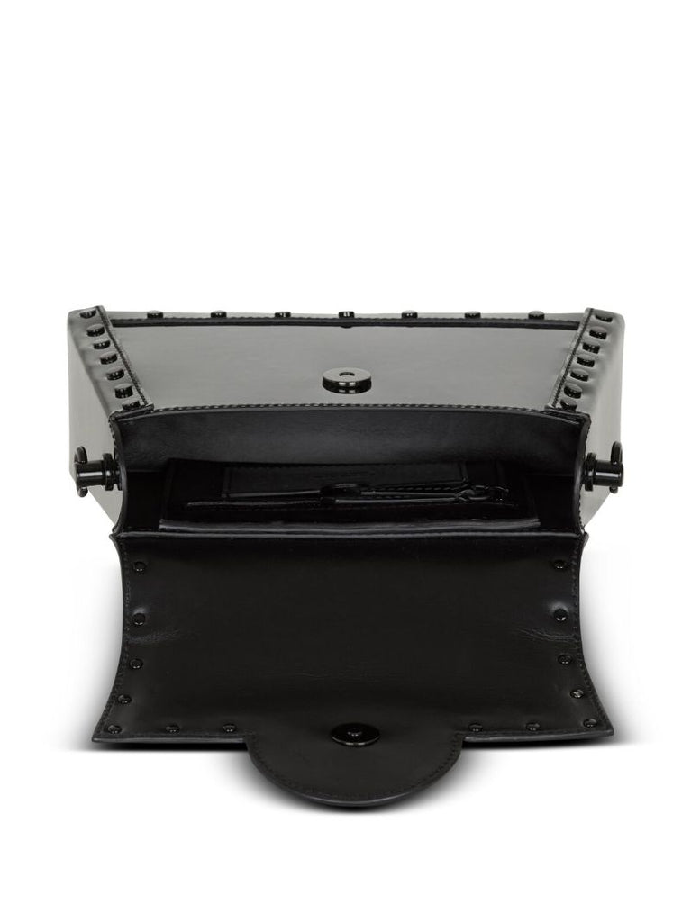 Black B-buzz Dynasty Patent Leather Shoulder Bag