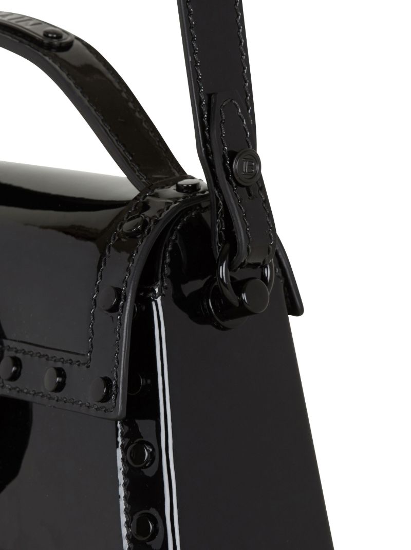 Black B-buzz Dynasty Patent Leather Shoulder Bag