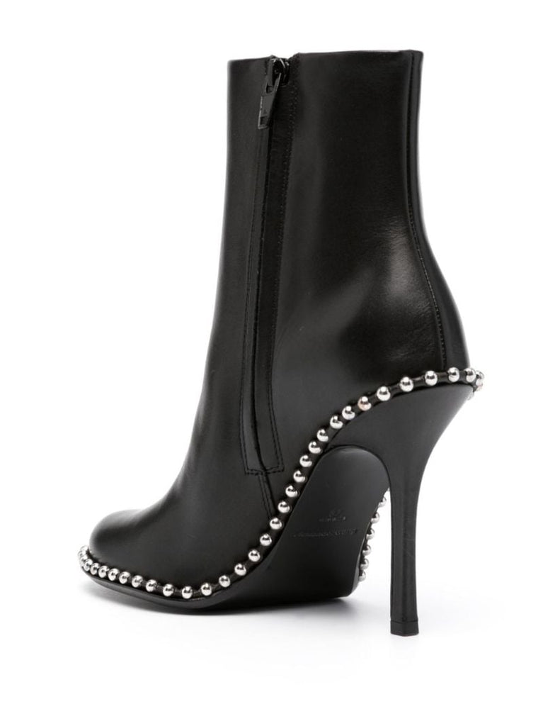 Black 110 Leather Ankle Boots