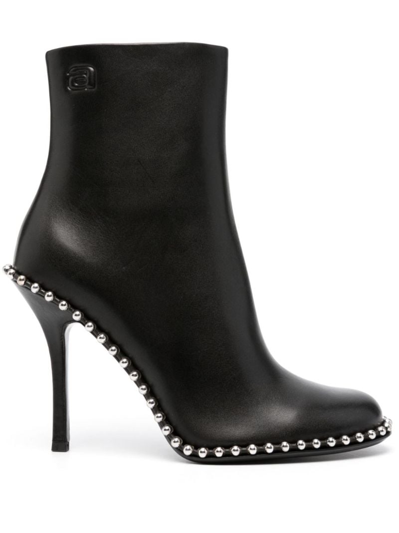 Black 110 Leather Ankle Boots