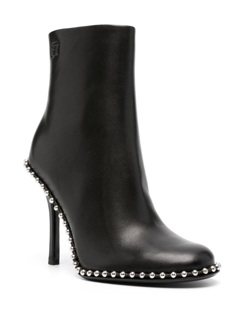 Black 110 Leather Ankle Boots