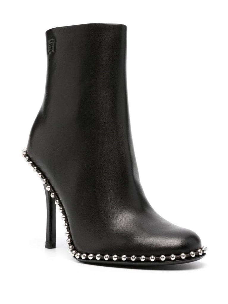 Black 110 Leather Ankle Boots