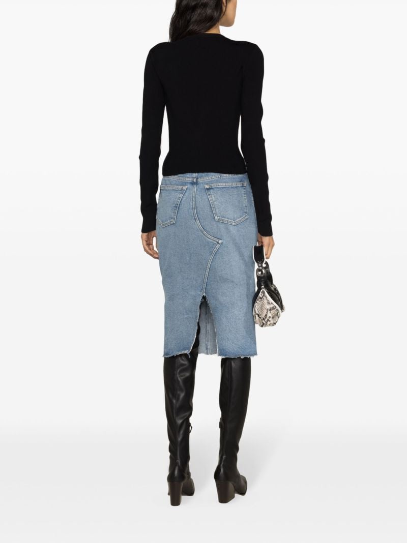 Black Crescent Moon-appliquÃ_x0083_Â© Ribbed Cardigan