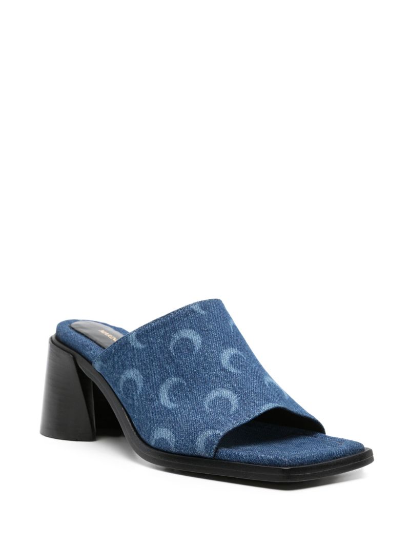 Blue Ms Regenerated Denim Mules