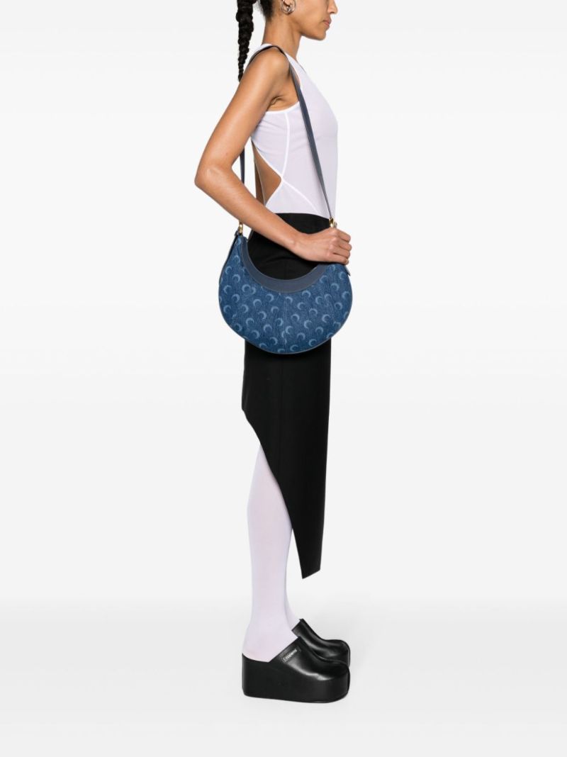 Blue Eclips Mini Denim Shoulder Bag