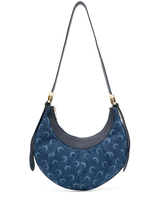 Blue Eclips Mini Denim Shoulder Bag