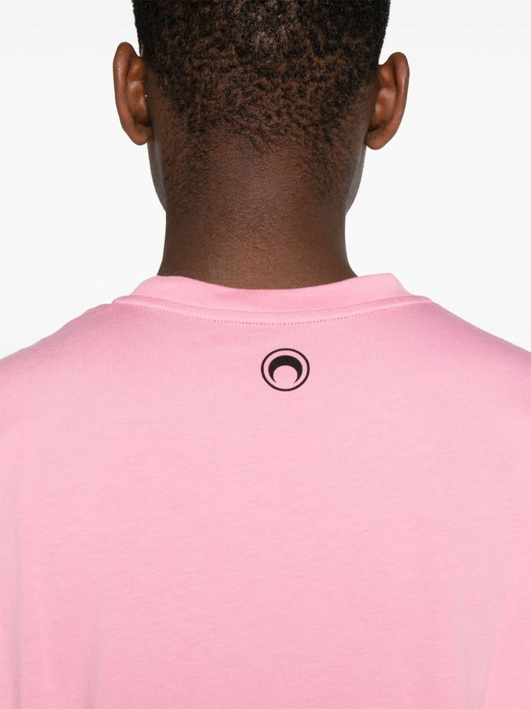 Pink Logo-print Organic Cotton T-shirt