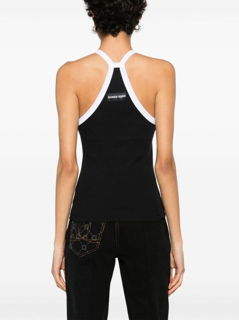 Black Crescent Moon Organic Cotton Top
