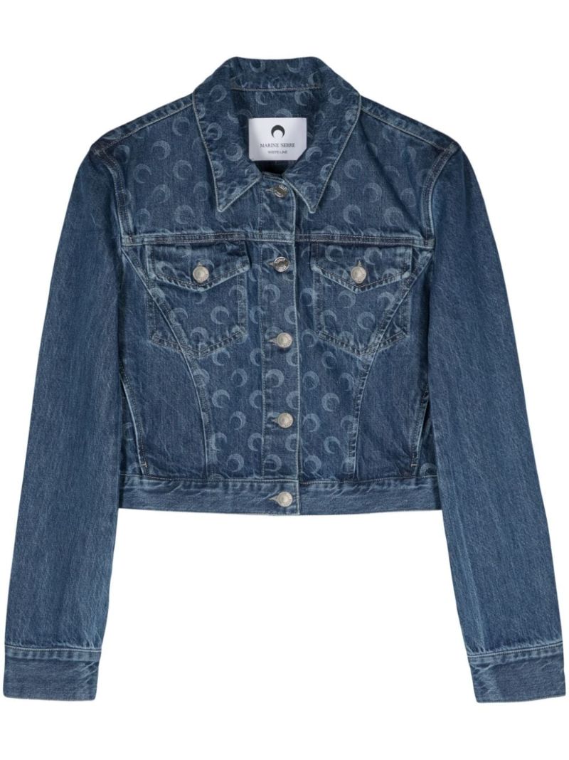 Blue Deadstock Moonogram-print Denim Jacket
