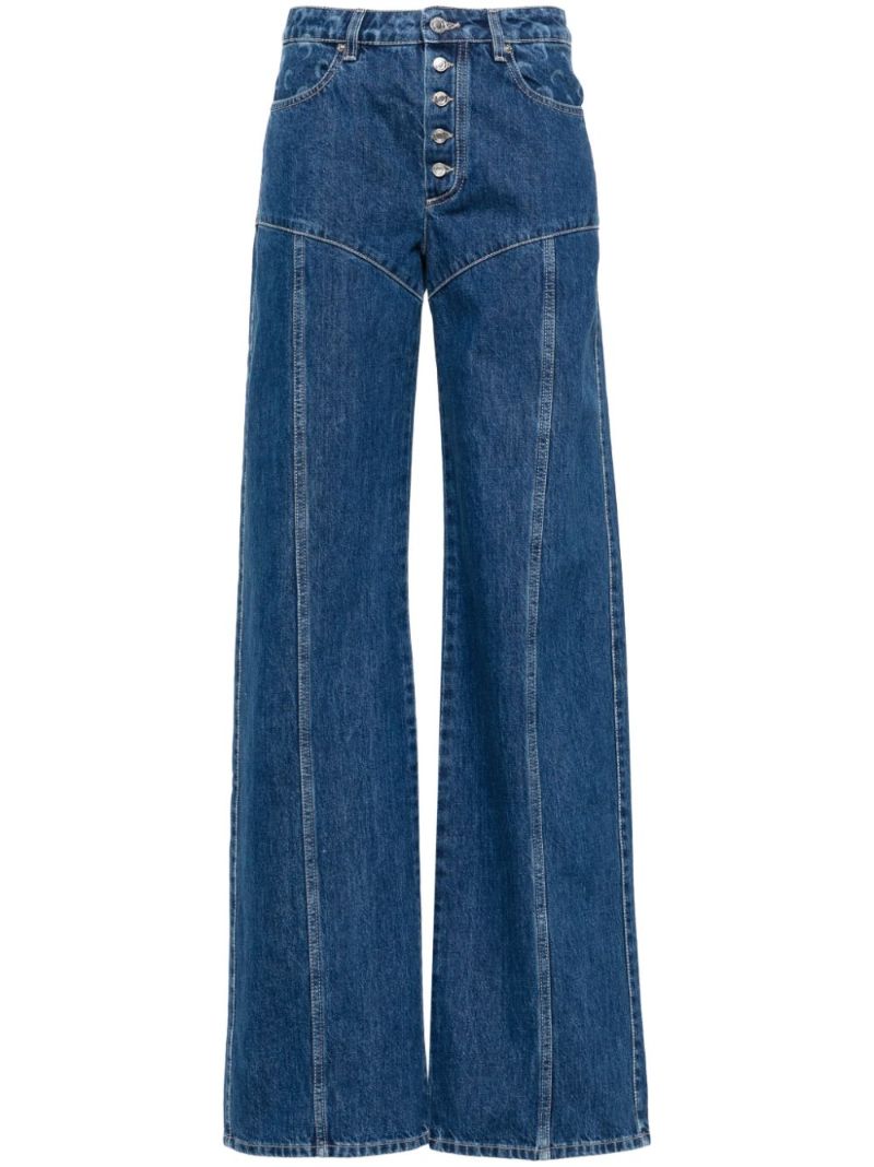 Blue Deadstock Wide-leg Jeans