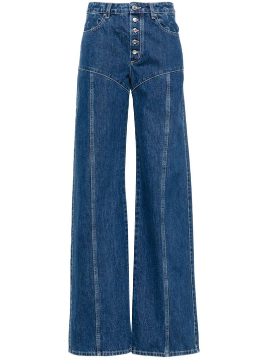 Blue Deadstock Wide-leg Jeans