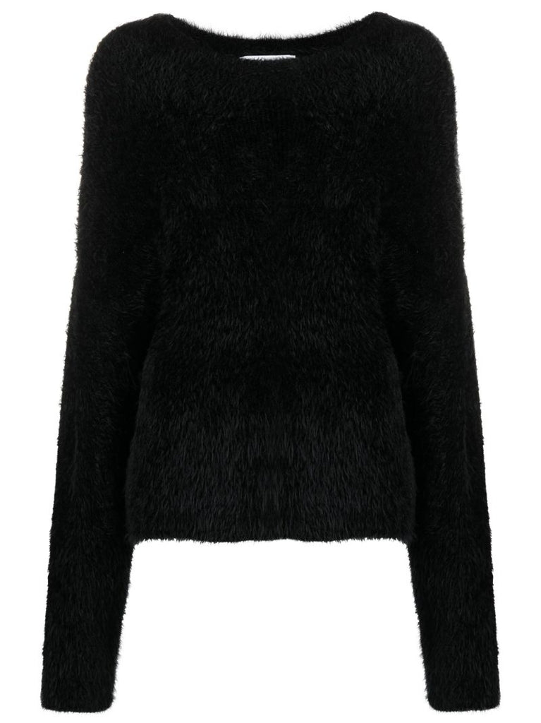 Black Crescent Moon Knit Sweater