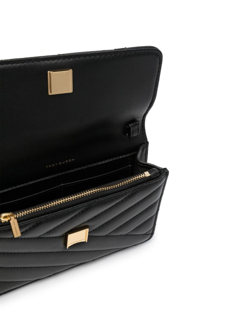 Black Kira Mini Leather Tote Bag