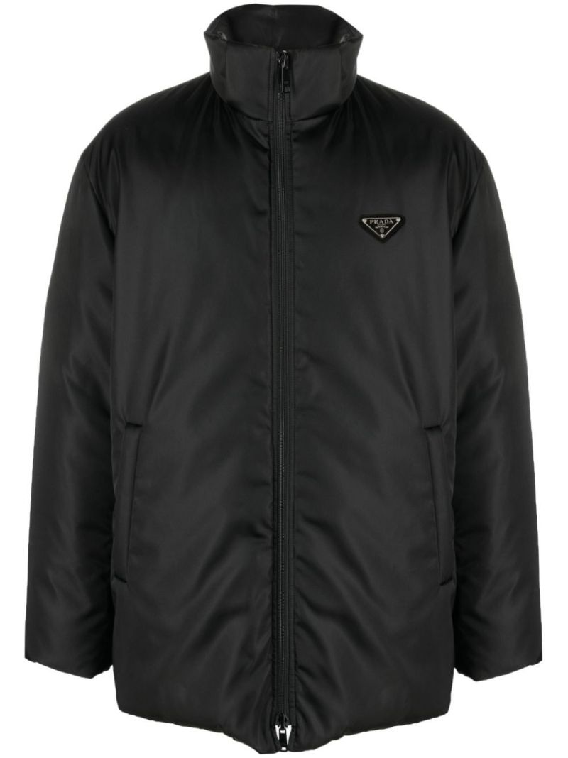 Black Triangle-logo Padded Jacket