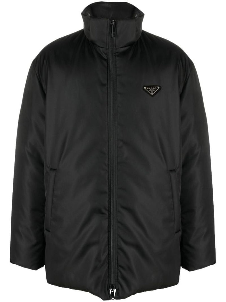 Black Triangle-logo Padded Jacket
