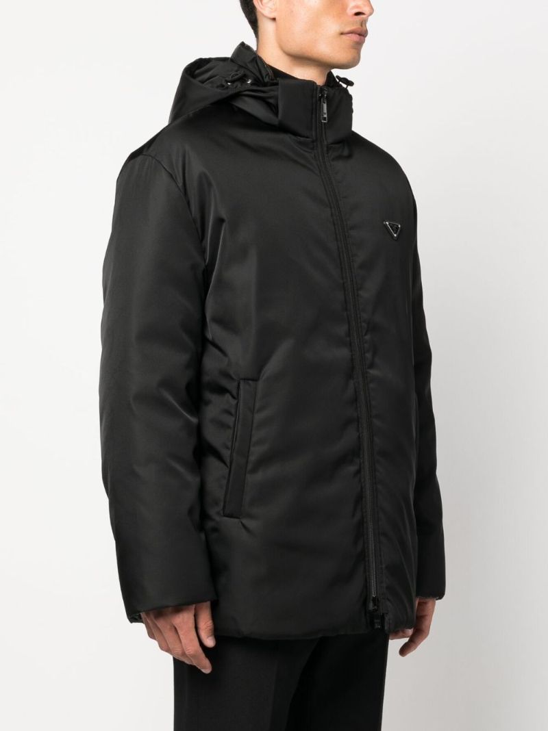 Black Triangle-logo Padded Jacket