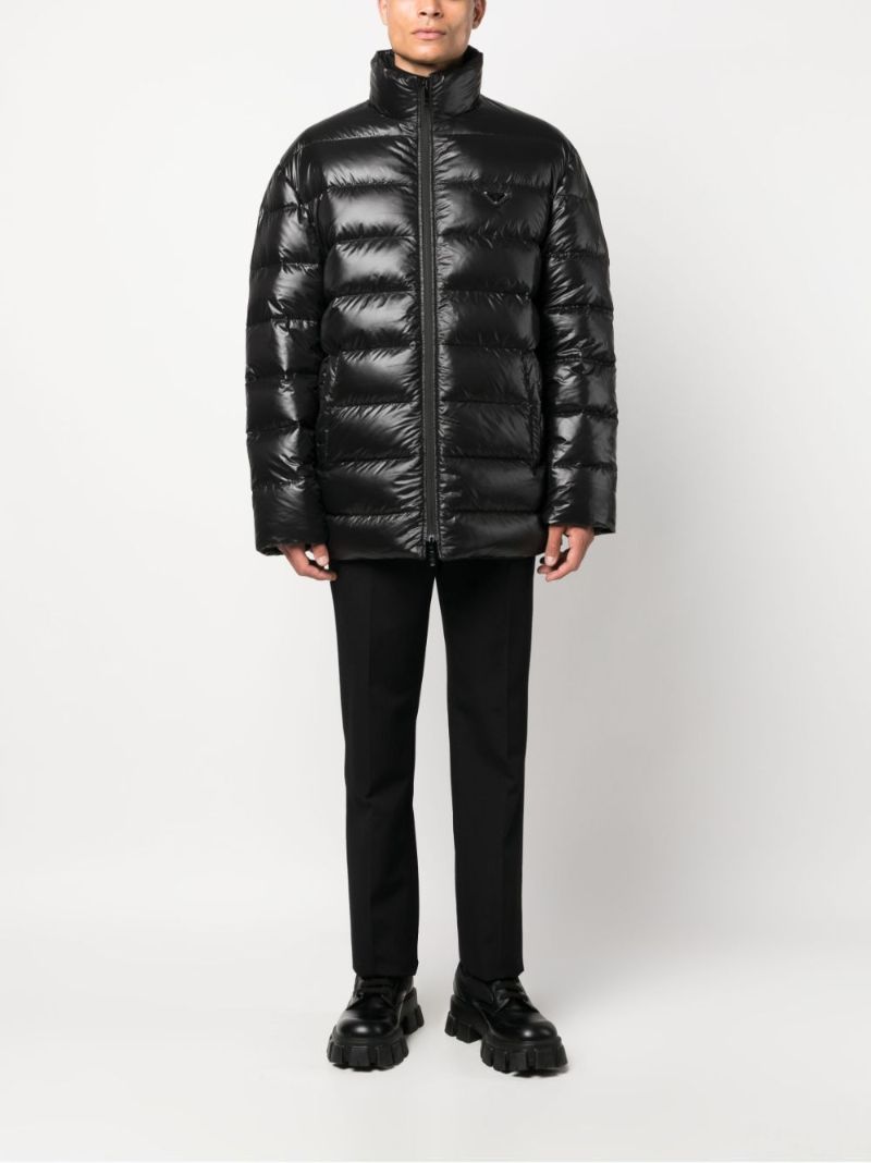 Black Triangle-logo Padded Jacket