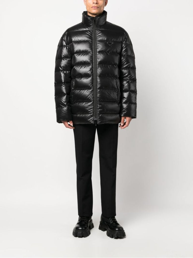 Black Triangle-logo Padded Jacket