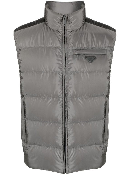 Grey Triangle Logo Padded Vest