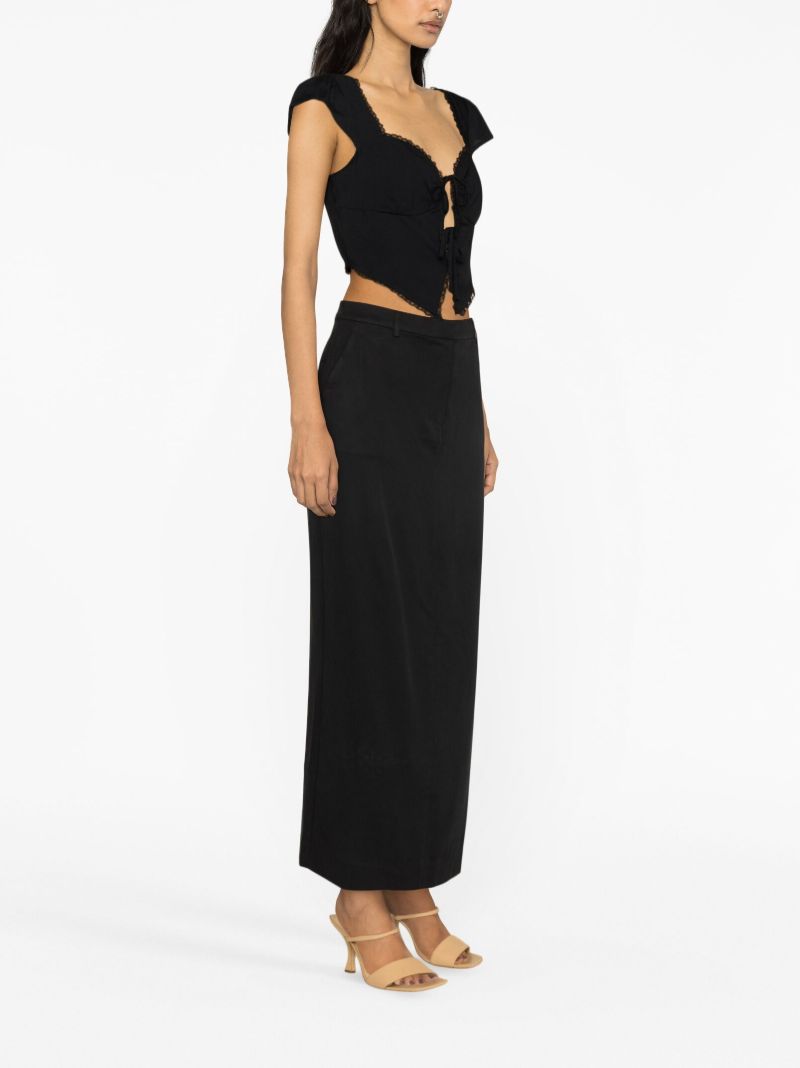 Black Safia Crop Top