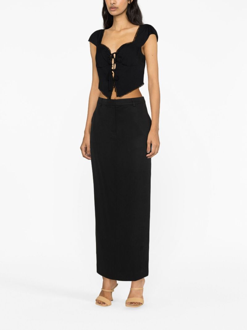 Black Safia Crop Top