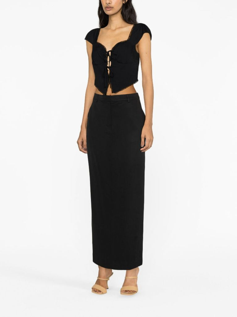 Black Safia Crop Top
