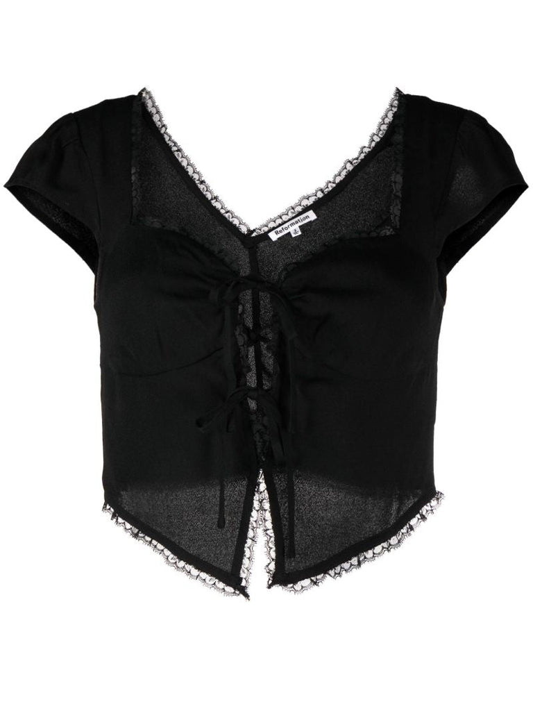 Black Safia Crop Top