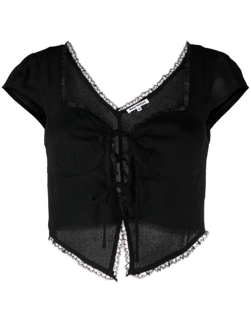 Black Safia Crop Top