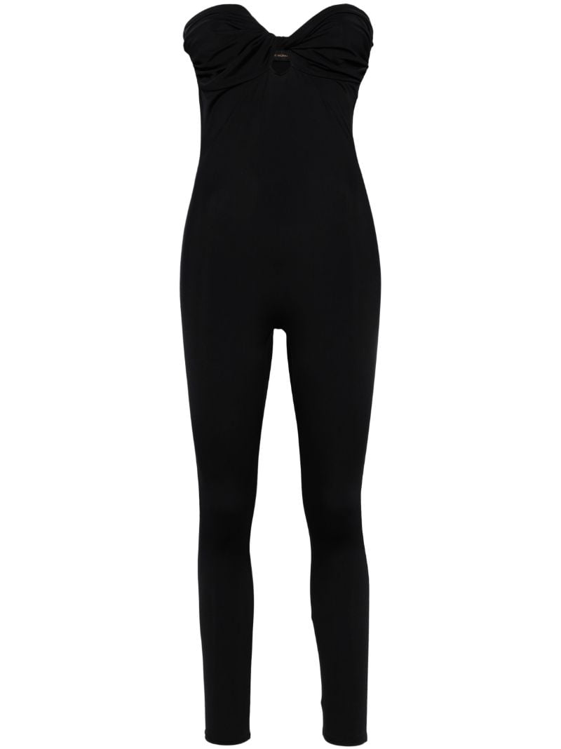 Black Pamela Strapless Jumpsuit