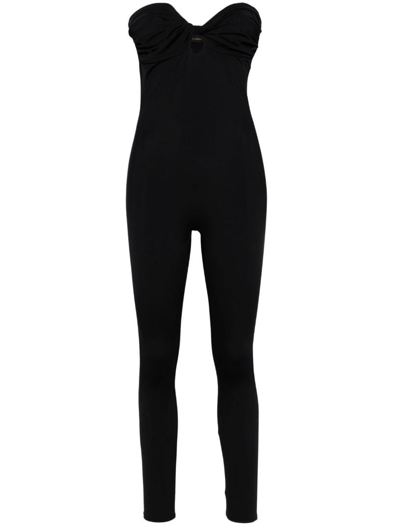 Black Pamela Strapless Jumpsuit