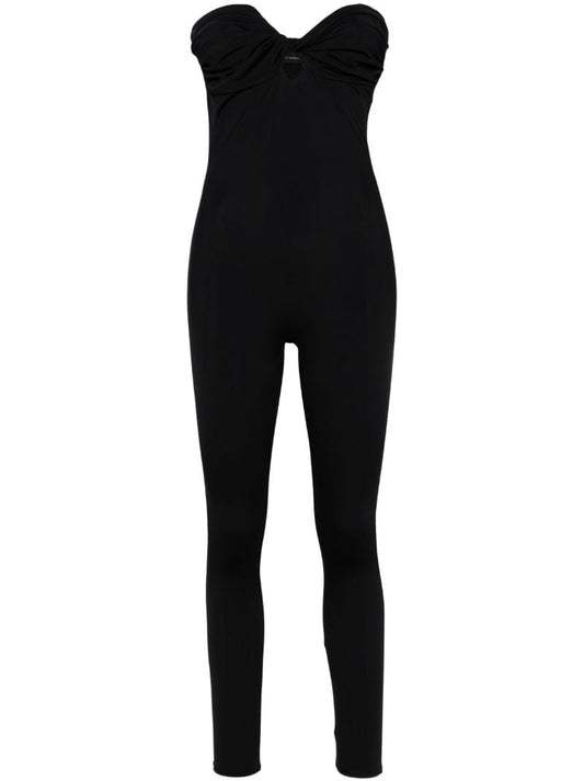 Black Pamela Strapless Jumpsuit