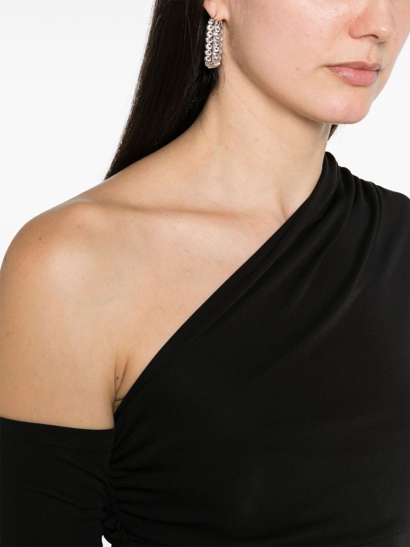 Black Olimpia Asymmetric Minidress