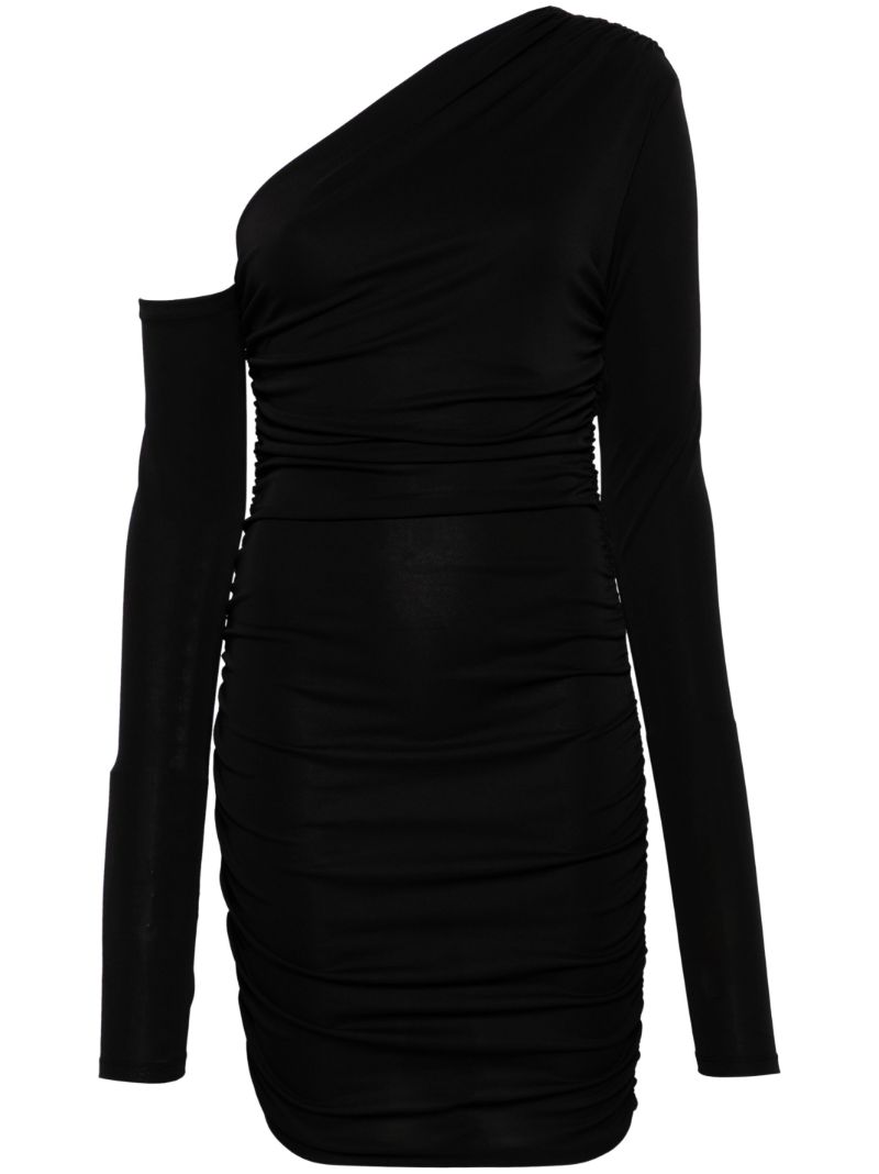 Black Olimpia Asymmetric Minidress