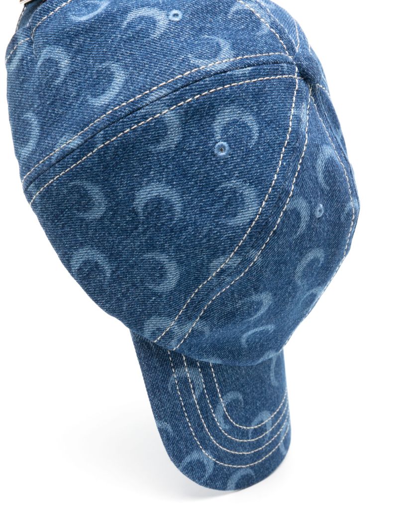 Blue Logo-print Denim Cap