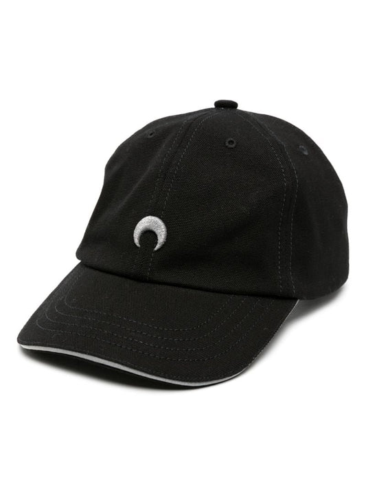 Black Logo-embroidered Cotton Cap