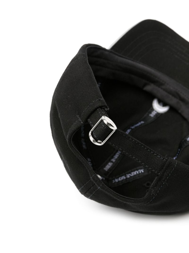 Black Logo-embroidered Cotton Cap