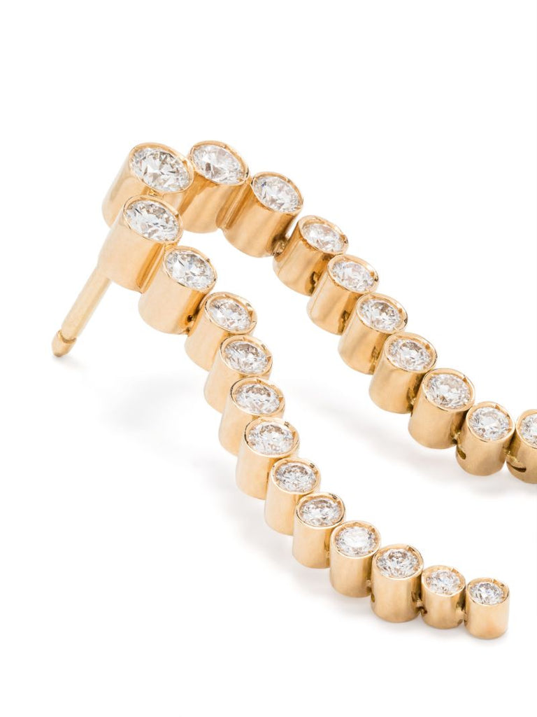 18kt Yellow Gold Petite Sandro Nuit Diamond Single Earring