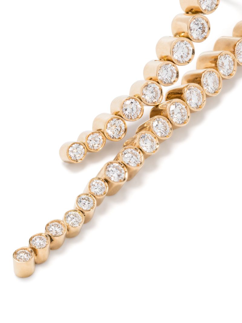 18kt Yellow Gold Petite Sandro Nuit Diamond Single Earring