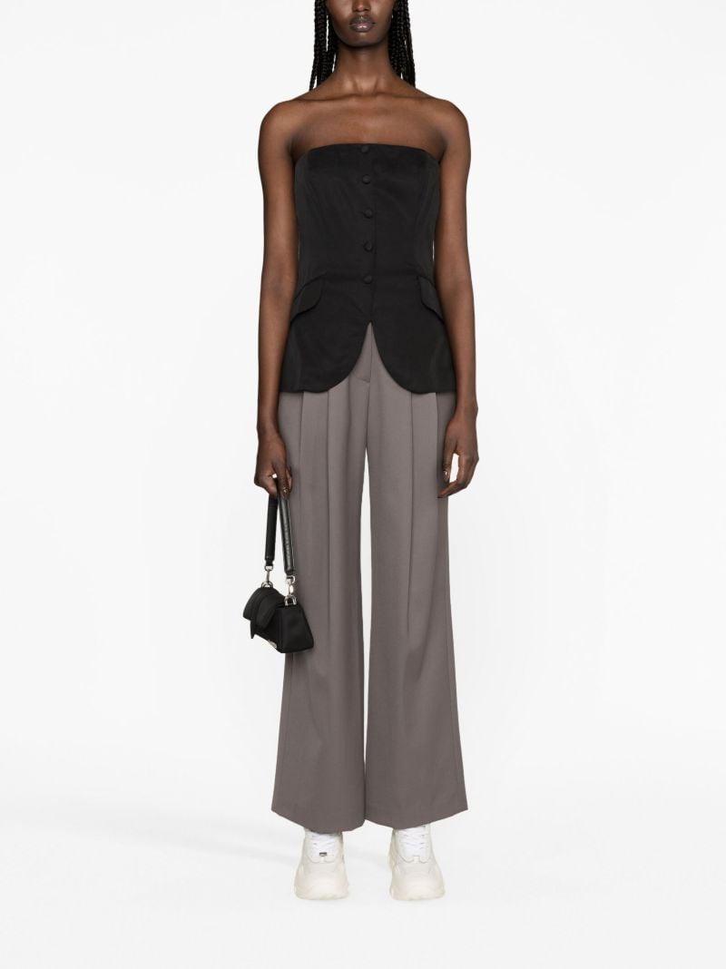 Black Tonya Strapless Top