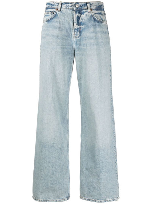 Blue Cary Wide-leg Jeans