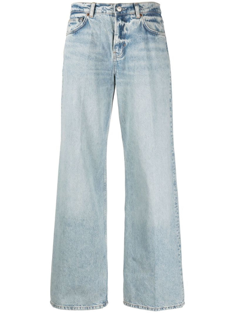 Blue Cary Wide-leg Jeans